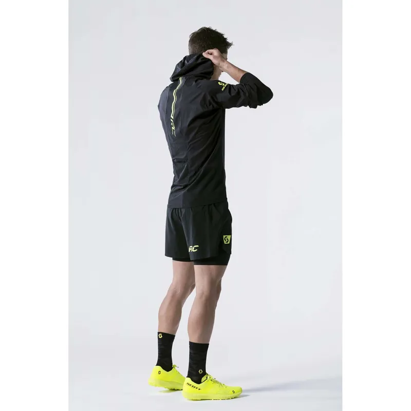 Scott RC Run Mens Windshield Running Jacket - Black Yellow-3